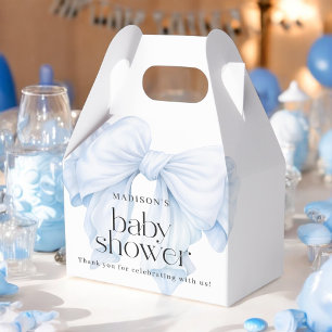 Blue Bow Boy Baby Dusche Danke Geschenkschachtel