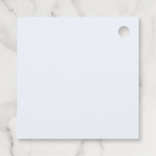 Blue Bow Boy Baby Dusche Geschenkanhänger (Rückseite)