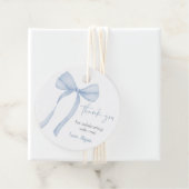 Blue Bow Boy Baby Dusche Geschenkanhänger (Beispiel)