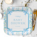 Blue Bow Boy Baby Dusche Pappteller<br><div class="desc">Die Blue Bow Boy Baby Shower Paper Teller erinnern an Nostalgie und zeitlose Eleganz, perfekt für Familien, die mit Begeisterung auf die Ankunft eines kleinen Bundles der Freude. Das Hotel besticht durch seine reizvolle Kombination aus Blau- und Weißtönen und versetzt die Gäste in eine vergangene Zeit klassischer Eleganz und Vintagen...</div>