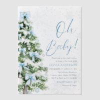 Blue Bow Boy Christmas Tree Oh Baby Shower