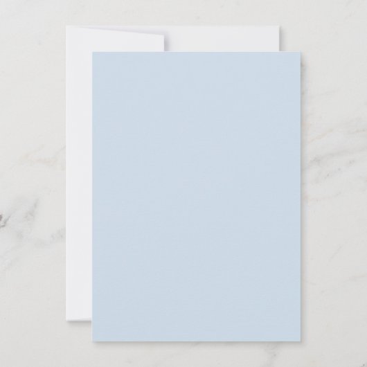 Blue Bow Brautparty Date Night Idecard Einladung (Rückseite)