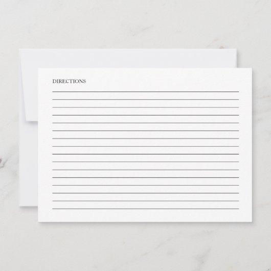 Blue Bow Brautparty Rezept Card Einladung (Rückseite)