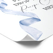 Blue Bow-Brautparty Teilt ein Abonnement für eine  Poster (Ecke)