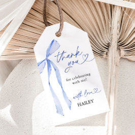 Blue Bow Brautparty Vielen Dank, Gefallen Tags Geschenkanhänger