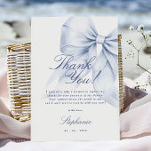 Blue Bow Brautparty Vielen Dank Karte