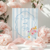 Blue Bow Bücher und Geschenke whimsical Blumenkohl Poster