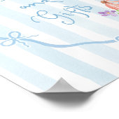 Blue Bow Bücher und Geschenke whimsical Blumenkohl Poster (Ecke)