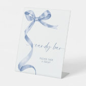 Blue Bow Candy Bar Sockelschild (Vorderseite)