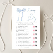 Blue Bow Coquette Boy Mommy oder Daddy Game