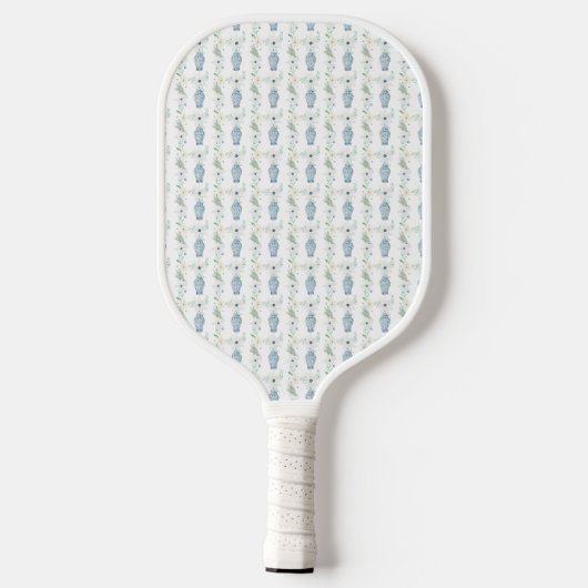 Blue Bow Coquette Chinoiserie Pickleball Paddle (Rückseite)
