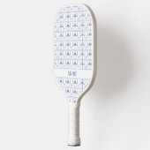 Blue Bow Coquette Chinoiserie Pickleball Paddle (Links)
