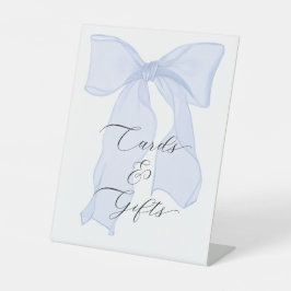 Blue Bow Coquette Geburtstagsparty Karten und Gesc Sockelschild
