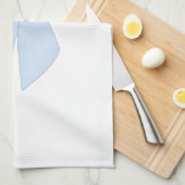 Blue Bow Coquette Geschirrtuch (Viertel Falte)