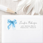 Blue Bow Coquette Script Sweet 16 Party  (Insitu)
