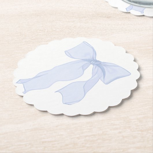 Blue Bow Coquette Untersetzer (angewinkelt)