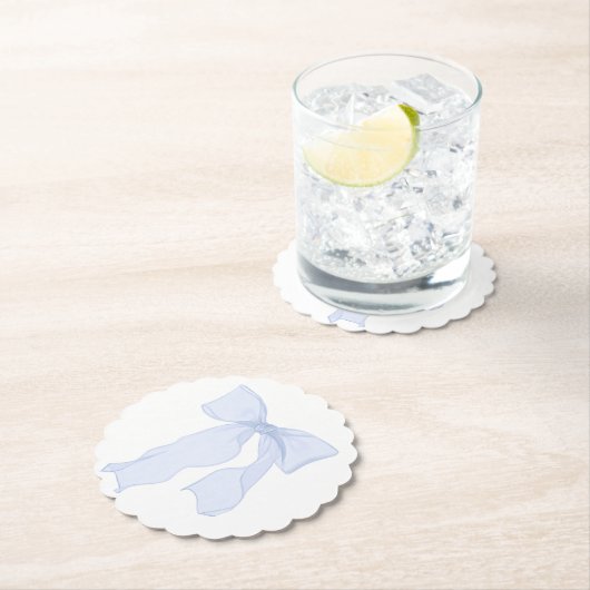 Blue Bow Coquette Untersetzer (Vor Ort)