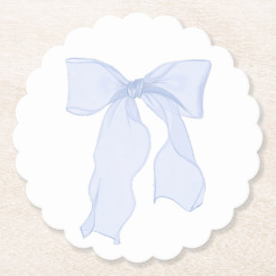 Blue Bow Coquette Untersetzer
