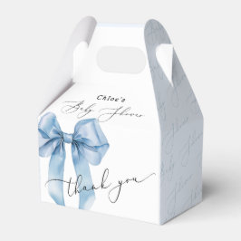 Blue Bow Elegant Baby Shower Geschenkschachtel