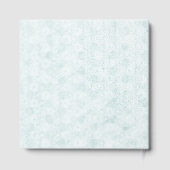 Blue Bow Engagement Invitation – Japanese Style Gästebuch (Rückseite)