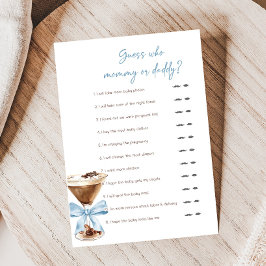 Blue Bow Espresso Martini Shower Guess Who Game