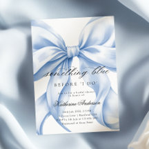 Blue Bow etwas Blau, bevor ich Brautparty