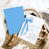 Blue Bow etwas Blau, bevor ich Brautparty mache Einladung