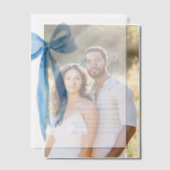 Blue Bow etwas Blau, bevor ich Brautparty mache Pergament Einladungen (Versatz (Ehepaar))