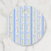 Blue Bow Floral Graduation Geschenkanhänger (Rückseite)