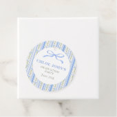 Blue Bow Floral Graduation Geschenkanhänger (Beispiel)