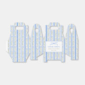 Blue Bow Floral Graduation Geschenkschachtel (Ungefaltet)