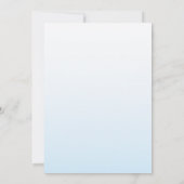 Blue Bow Girl Birthday Invite Einladung (Rückseite)