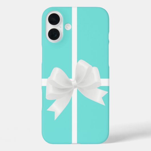 Blue & BOW Glamour Glam HANDYHÜLLE Case-Mate iPhone Hülle (Rückseite)