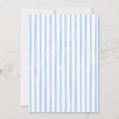 Blue Bow Hand Doodle Ein Baby braut Babydusche Einladung (Rückseite)