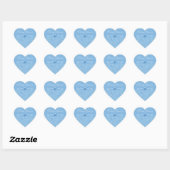 Blue Bow & Heart Jewels Boy Baby Shower Stickers (Blatt)