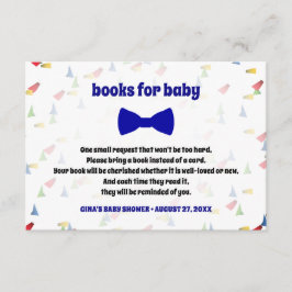 Blue Bow Krawatte Baby Boy Showbuchkarten Begleitkarte