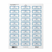 Blue Bow Krawatte Little Man Baby Dusche Adresseti (Vorne)