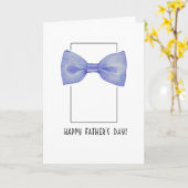 Blue Bow Krawatte Vatertag Karte (Gelbe Blume)