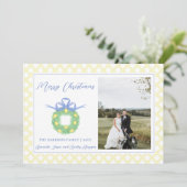 Blue Bow Küste Weihnachten Grandmillenial Foto H (Stehend Vorderseite)