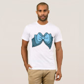Blue Bow Mens T - Shirt (Vorne ganz)