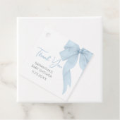 Blue Bow mit einem Baby-Duschplatz Geschenkanhänger (Beispiel)