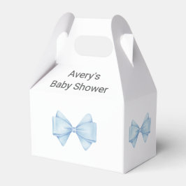 Blue Bow Modern Boy Baby Dusche Geschenkschachtel