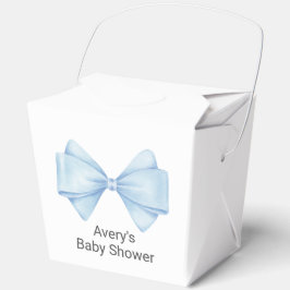 Blue Bow Modern Boy Baby Dusche Geschenkschachtel