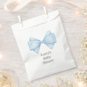Blue Bow Modern Boy Baby Dusche Geschenktütchen (Ausgeschnitten)