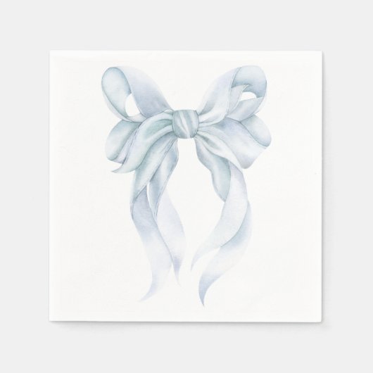 Blue Bow Napkin Serviette (Vorderseite)