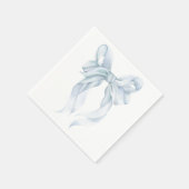 Blue Bow Napkin Serviette (Ecke)