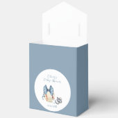 Blue Bow Pacifier Baseball Sport Boy Baby Shower  Geschenkschachtel (Offen)