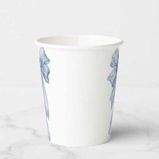 Blue Bow Paper Cups Pappbecher (Links)