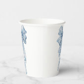 Blue Bow Paper Cups Pappbecher (Rechts)