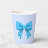 Blue Bow Pappbecher (Rückseite)